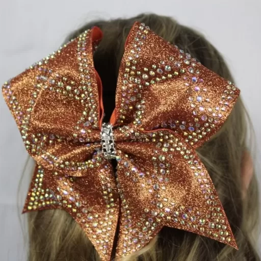 thumbnail for product Loaded Light Rhinestone Cheer Bow