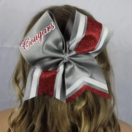 product Racing Stripe Cheer Bow display image racing-stripe-cheer-bow-imgjpeg10-6